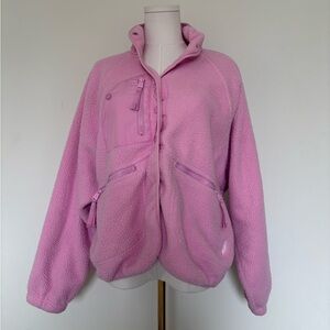 FP Movement by Free People Pink Teddy Jacket